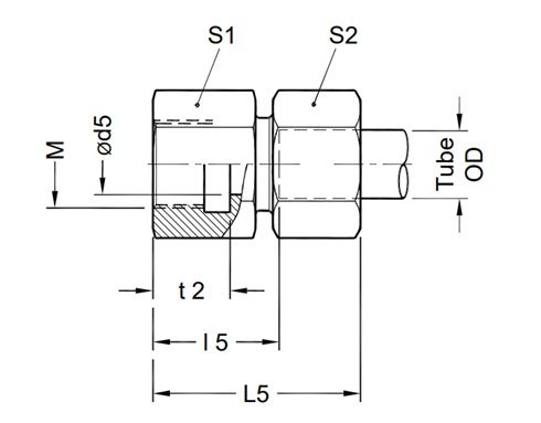 Hydraulic Straight Female Connector
