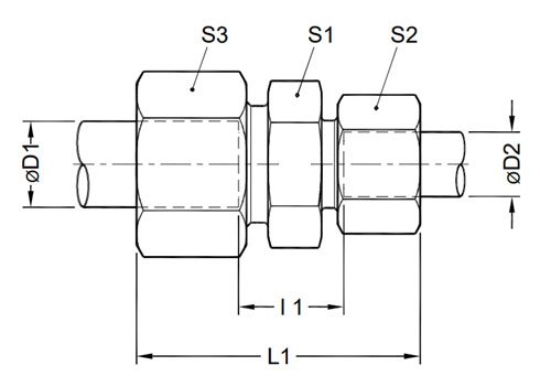 Hydraulic Straight Reducer Coupling